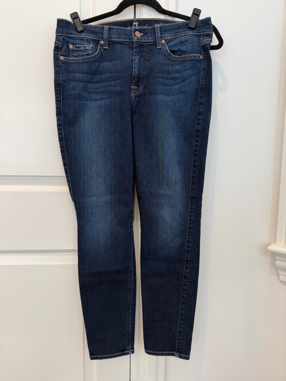 7 For All Mankind Low-rise Ankle Gwenevere Skinny Jeans Size 30